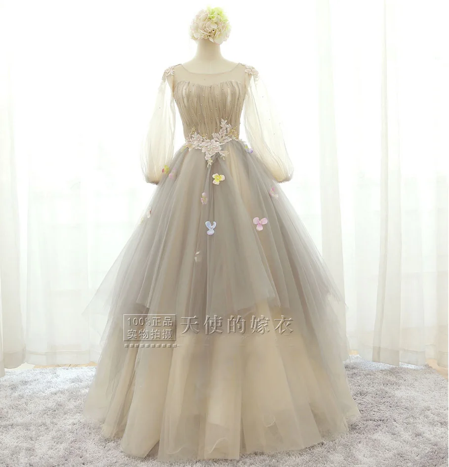 

lantern sleeve embroidery lace ball gown medieval dress Renaissance gown Sissi princess Victorian/Marie Belle Ball