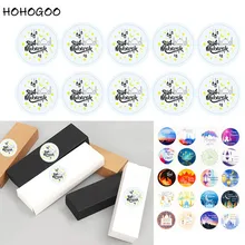 HOHOGOO 100pcs/set Eid Mubarak Decoration Stickers Paper Handmade Gift Lable Seal Sticker Islamic Ramadan Decorations Supplies