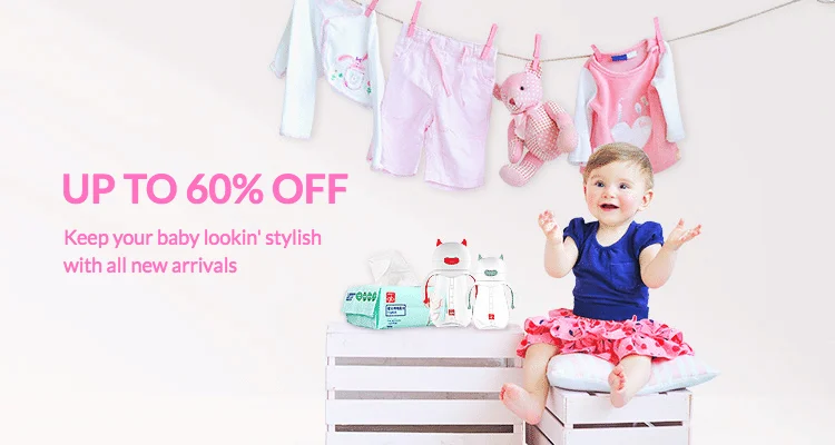 Upt to 60% off: Keep your baby & kids lookin' stylish with all new arrivals!