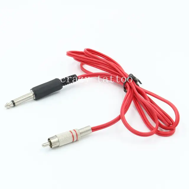 s 1PCS Red Rubber Silicone Tattoo Clip Cord For Tattoo Power Clip Cord Supply s 1PCS Red Rubber Silicone Tattoo Clip Cord For Tattoo Power Clip Cord Supply
