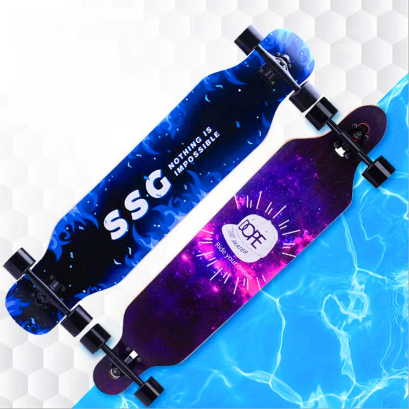 

Professional Maple Complete Skateboard Four-wheels Street plate Unisex Dance board Downhill board