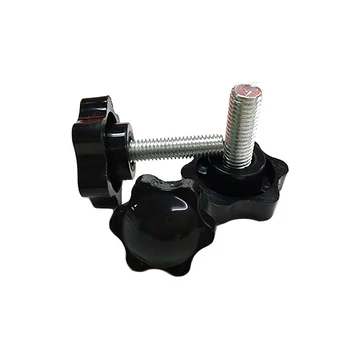 

1Pcs 38# M10 Plum Blossom Screws Hand Twist Screws Pentagram Star Handle Plastic Handle Screw Head Length 16-80mm