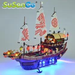 SuSenGo светодиодный свет комплект (только свет) для Ninjago Храм Airjitzu света набор совместим с 70618 и 06057