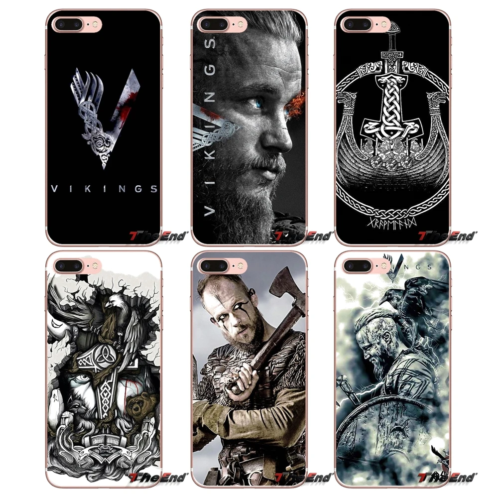 

Vikings Ragnar Lothbrok Logo Soft TPU Case For Samsung Galaxy Note 3 4 5 Grand Core Prime S3 S4 S5 MINI S6 S7 edge S8 S9 Plus