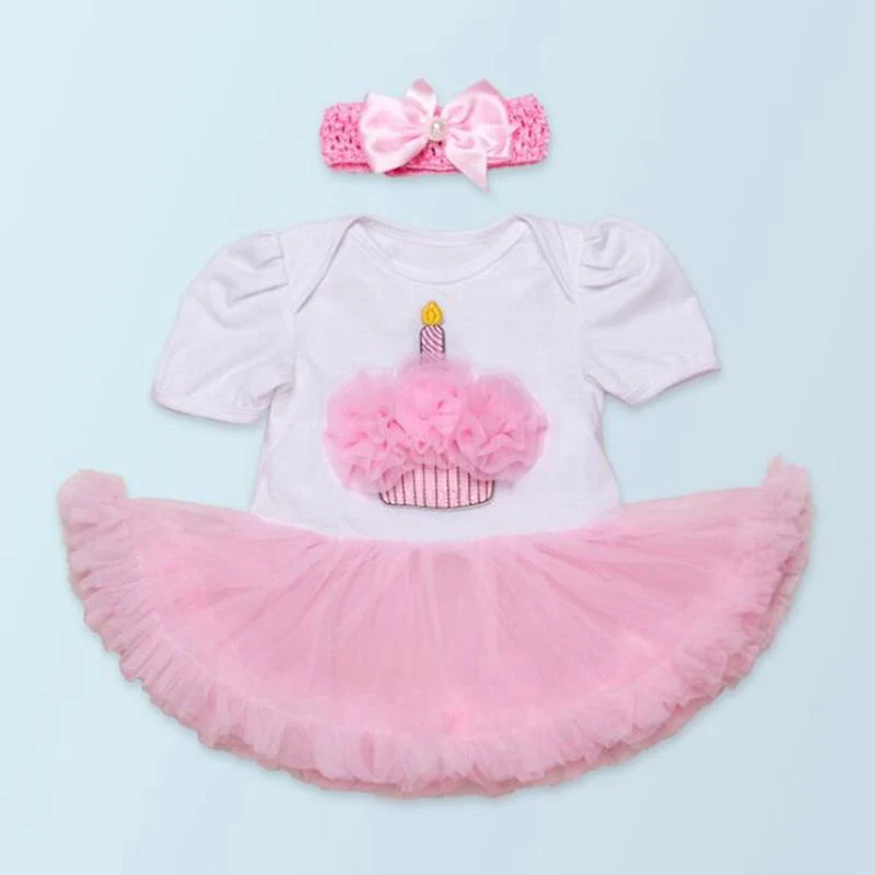 VD252-F-Cupcake Baby Girl Dress