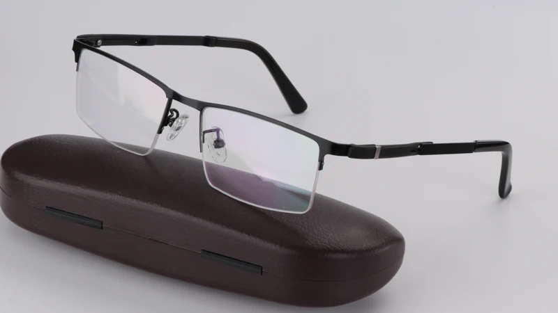 JIE. B модные полудрагоценные фотохромные очки для чтения для мужчин дальнозоркость Пресбиопия с диоптриями наружные очки пресбиопии - Цвет оправы: C1 Black