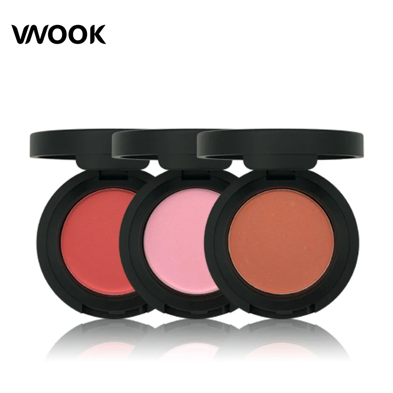 Vnook Face Powder Blush Makeup Palette Cheek Blusher Bronzer Mineral Long Lasting Cream Nude Korea Make Up | Красота и здоровье