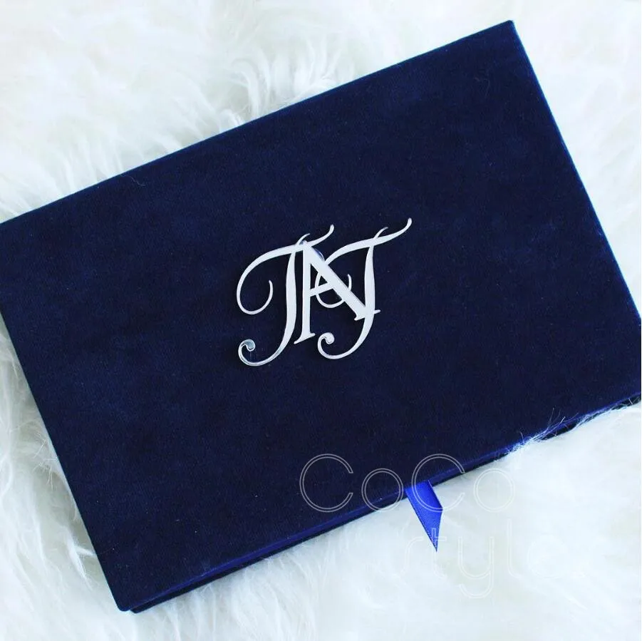 

Cocostyles custom stunning navy bule boxed invitation card for elegant wedding party events