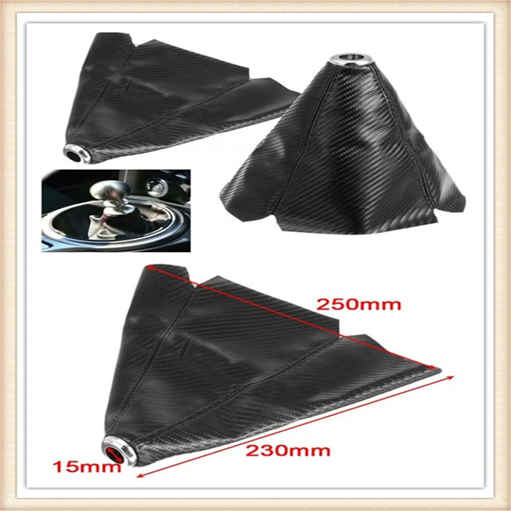 

Fiber Leather Gear Knob Shifter Boot Cover for Chevrolet Blazer Traverse Tahoe Equinox Trax Sonic FNR-X Bolt