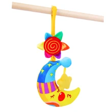 Милая 1 шт. lala детская погремушка для кроватки, висячая пустышка, луна, ночь, раннее развитие, познавательная игрушка для новорожденных