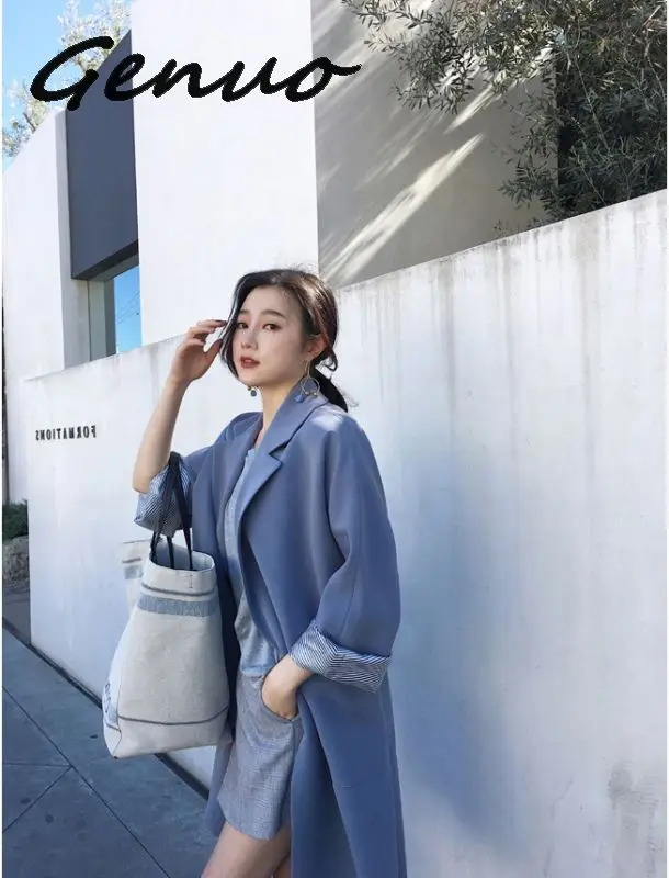 Genuo New Autumn Winte Women Cardigan Long Sleeve Hooded Solid Knitted Coat Female Keep Warm Sweater Long Open Stitch