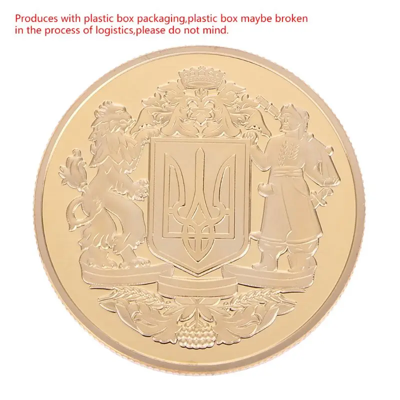 Памятная монета Украинская Национальная эмблема художественные подарки для коллекции сувенир