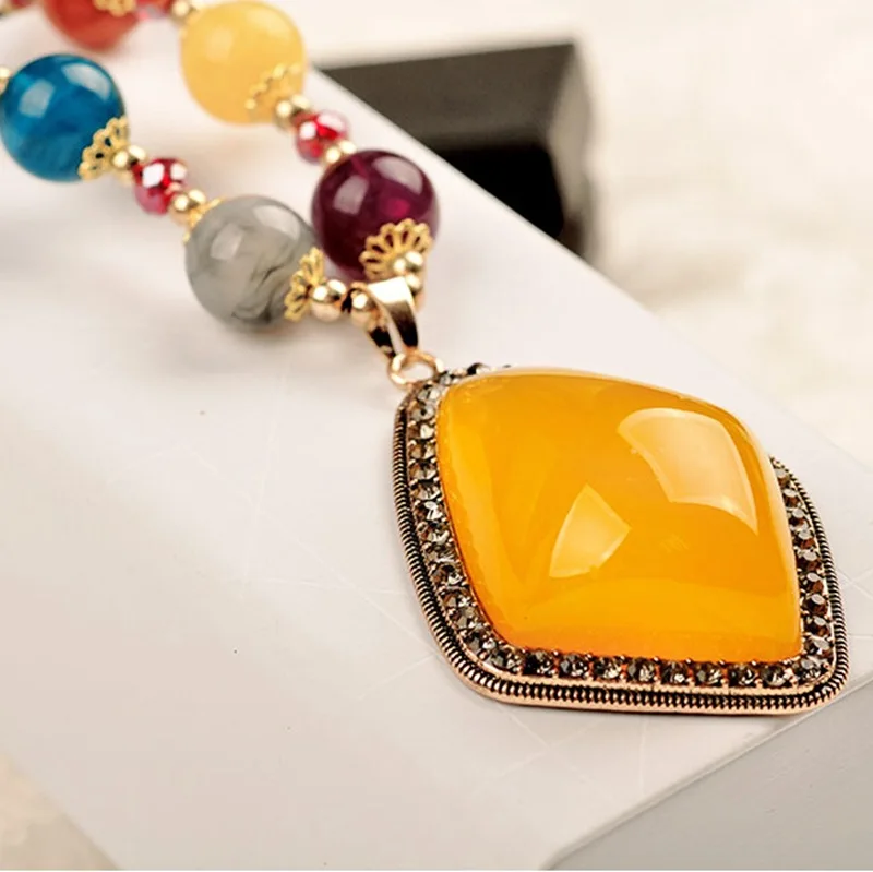 

New retro long sweater chain original bohemian national style necklace wild clothes with accessories women