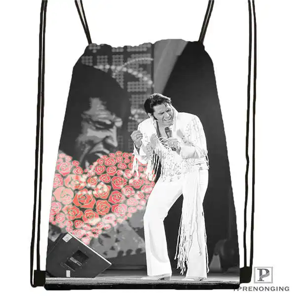 Custom elvis-presley-походная сумка на шнурке Cute Daypack Kids Satchel(черная спина) 31x40 cm#2018611-211 - Цвет: Drawstring Backpack