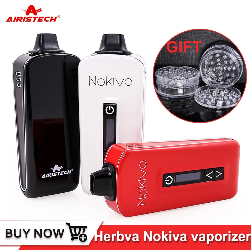 

Wholesale Airistech Herbva Nokiva Vape Kit 2200mAh Battery Ceramic Chamber Drip Tip Dry herb Vaporizer E Cigarette