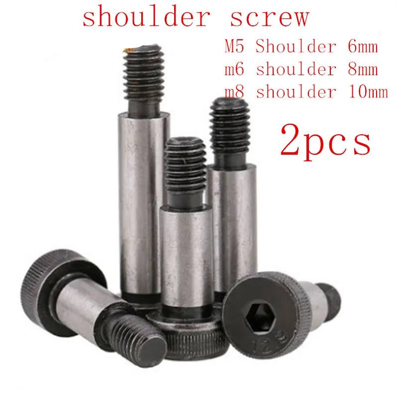 

2PCS M5 M6 M8 Threaded Shaft 12.9 Grade Alloy Steel Hexagon Socket Head High-Precision Roller Bearings Shoulder Screw Bolt