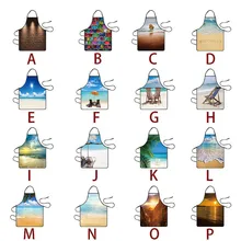 Домашний женский водонепроницаемый милый мультфильм для кухни, ресторана, приготовления еды нагрудник фартук кухонные фартуки Фартук водонепроницаемый саржа A1