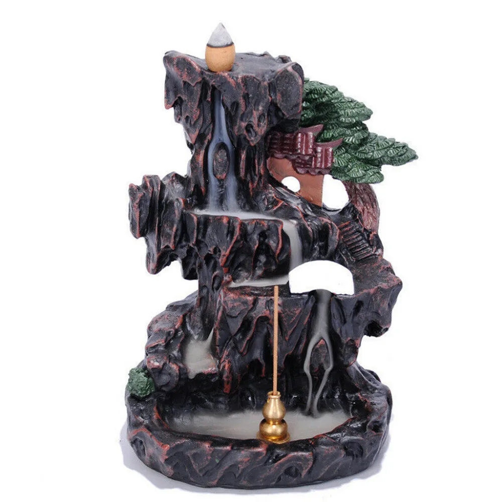 

Incense burner 100% new high quality ceramic reverse mountain water creative decoration beautiful decoration gift #4A30