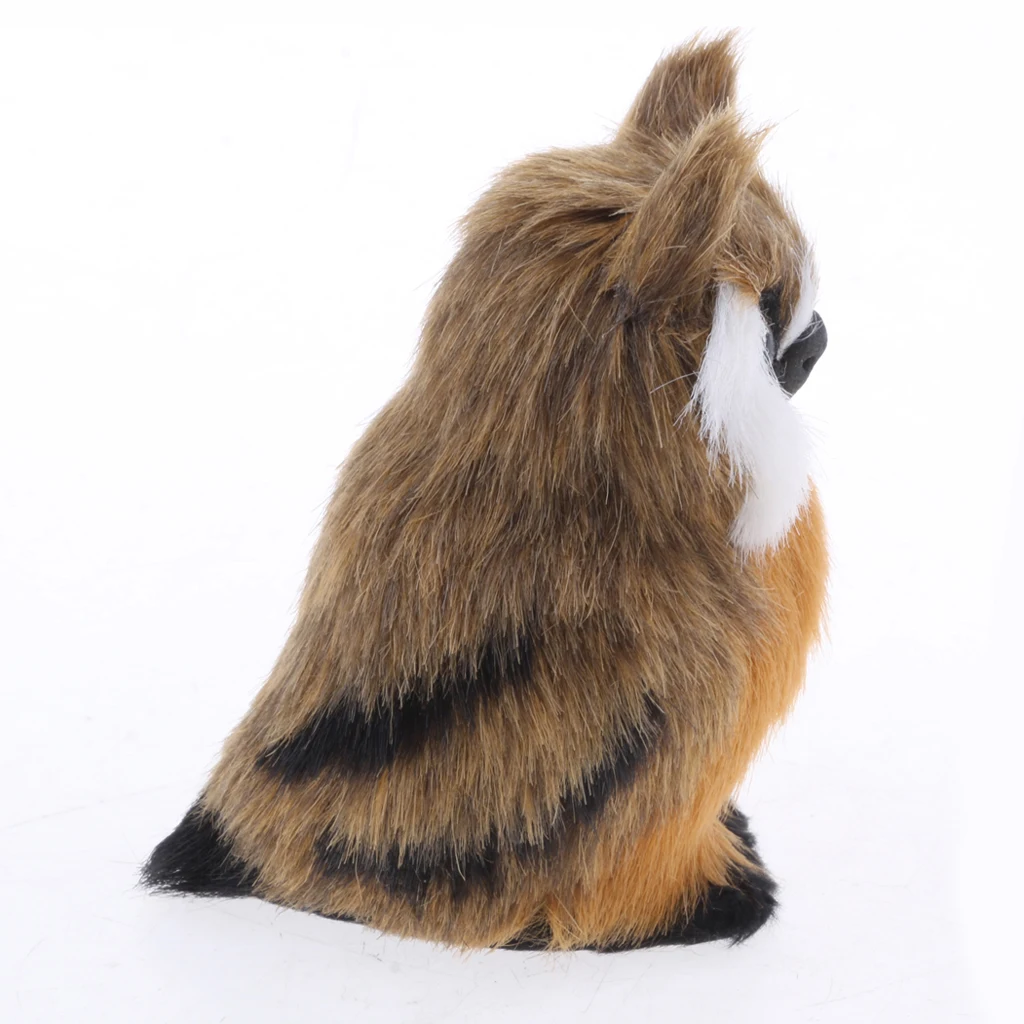 Mini Simulation Owl Animal Home Decoration Simulation Artificial Owl Middle