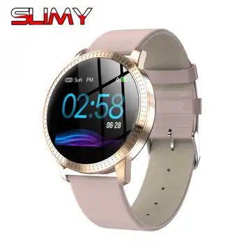

Slimy CF18 Smart Watch OLED Color Screen Smartwatch Sports Fitness Tracker Heart Rate Blood Pressure Monitor For Men Women Gift