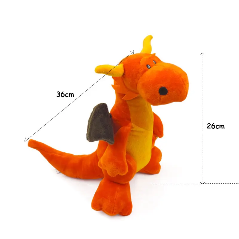 かわいいフライングドラゴンぬいぐるみ玩具ぬいぐるみ恐竜ディノで翼oem注文ソフトおもちゃ男の子子供誕生日ギフト座る26センチ Plush Dinosaur Birthday Giftchildren Birthday Gift Aliexpress