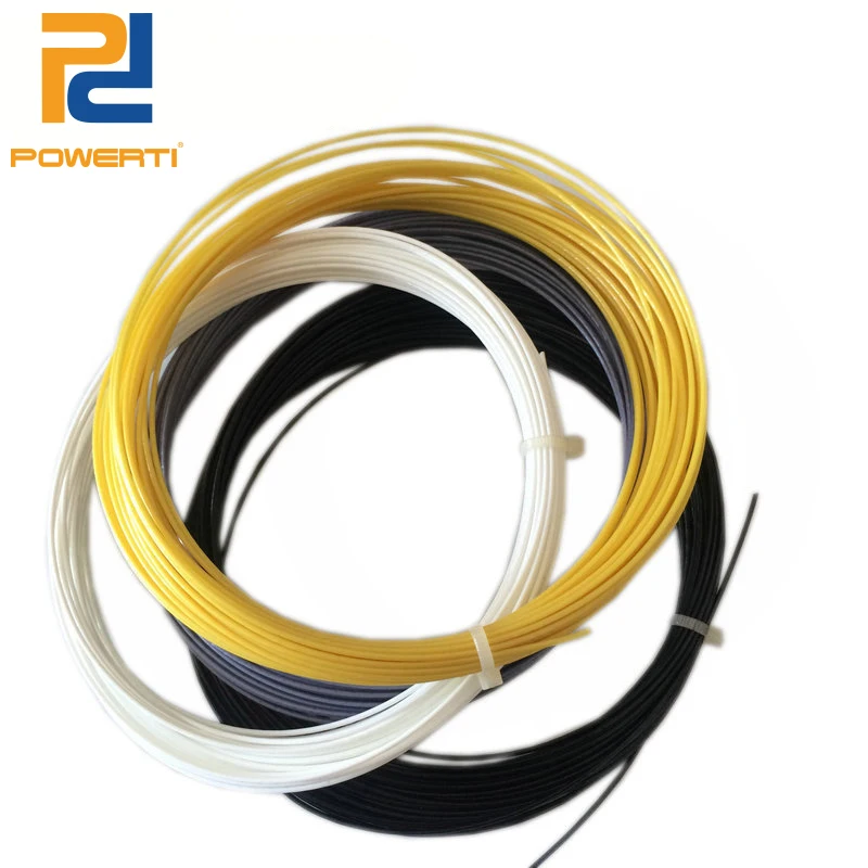 

POWERTI 10pcs/lot Polyester Alu 1.25mm Tennis String Tennis Racket String 12m Gym Training Control Training Tennis String