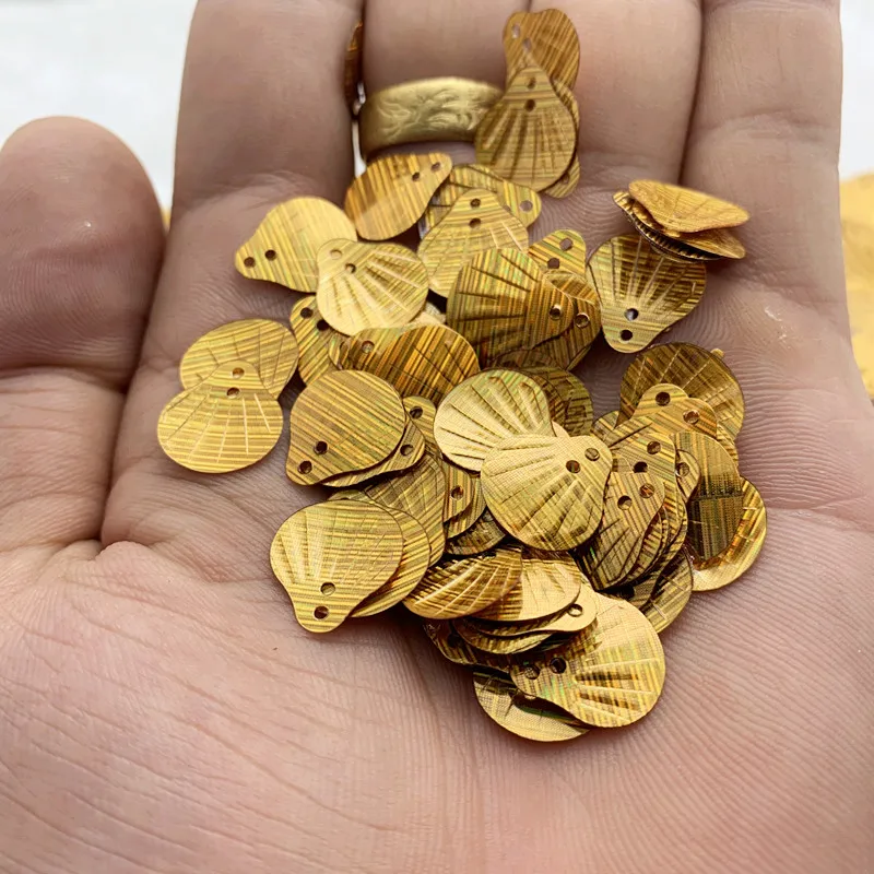 

13mm shell laser sequins diy hand accessories flat bead pieces kindergarten stage clothing accessories