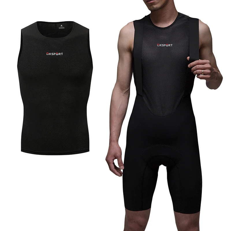 AGEKUSL Pro Men Sleeveless Cycling Base Layers Moisture Wicking Quick
