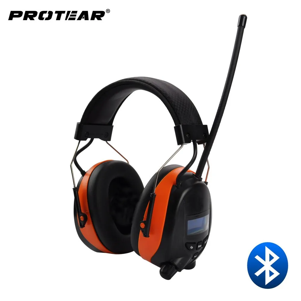 Protear DAB+/DAB/FM Radio Hearing Protector 25dB Lithium Battery Earmuffs Electronic Bluetooth Headphone Ear Protection Protear DAB+/DAB/FM Radio Hearing Protector 25dB Lithium Battery Earmuffs Electronic Bluetooth Headphone Ear Protection