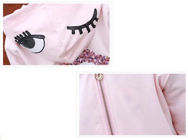2016 character tracksuits childrens clothing for girls kids hooded hoodies coats pants girl clothes suits gray pink sports sets 5 6 7 8 9 10 11 12 13 14 15 16 years old little big teenage girls clothing set (11)