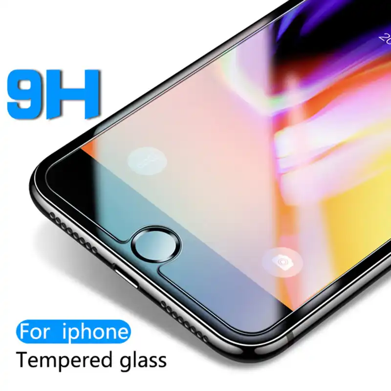 2 шт 2.5D пленка из закаленного стекла для iPhone 7 8 Plus XS Max XR 6 6S Plus 5 5S SE