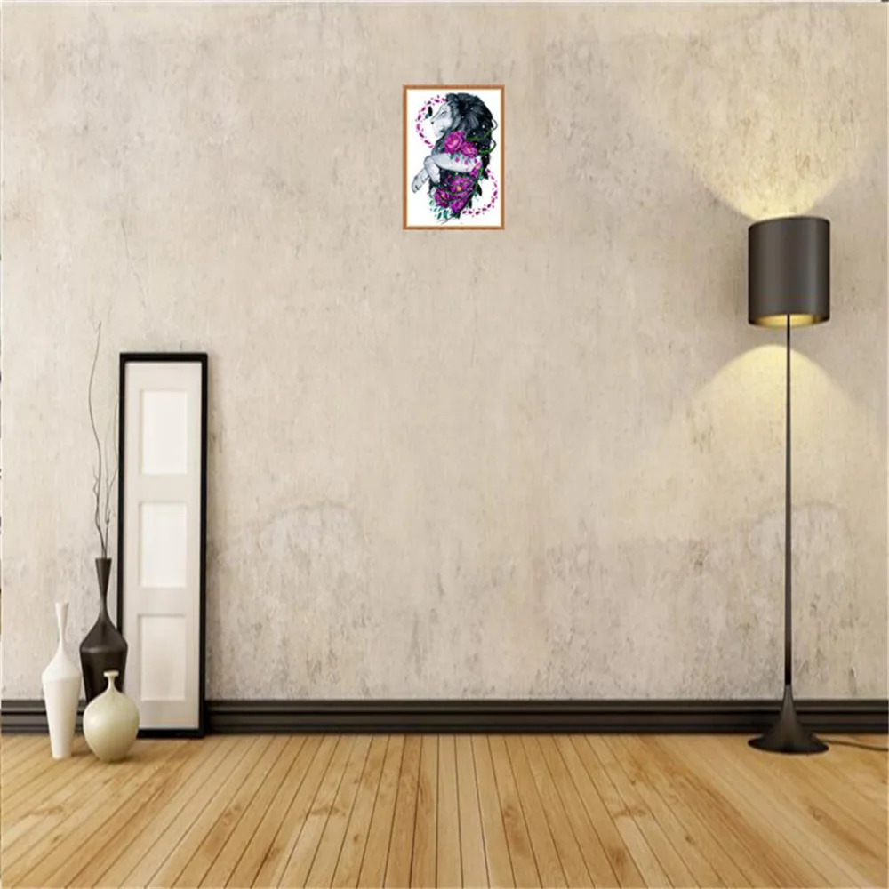 

DIY 5D special modern art diamond painting diamond round diamond cross stitch set crystal rhinestone craft mirror sticker