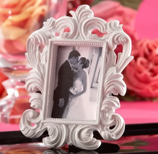 

15pcs/LOT Valentine's Day wholesale White Baroque Elegant Place Card Holder Photo Frame