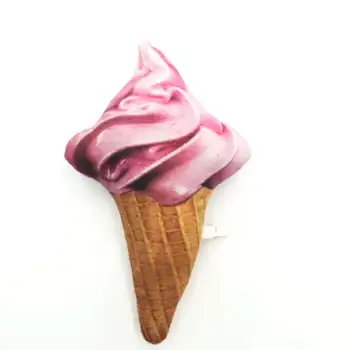 

CAMMITEVER Ice Cream Pillow 3D Cushion Funny Cone Car Sofa Cushion Almofada Sorvete Komik Cojines Sofa