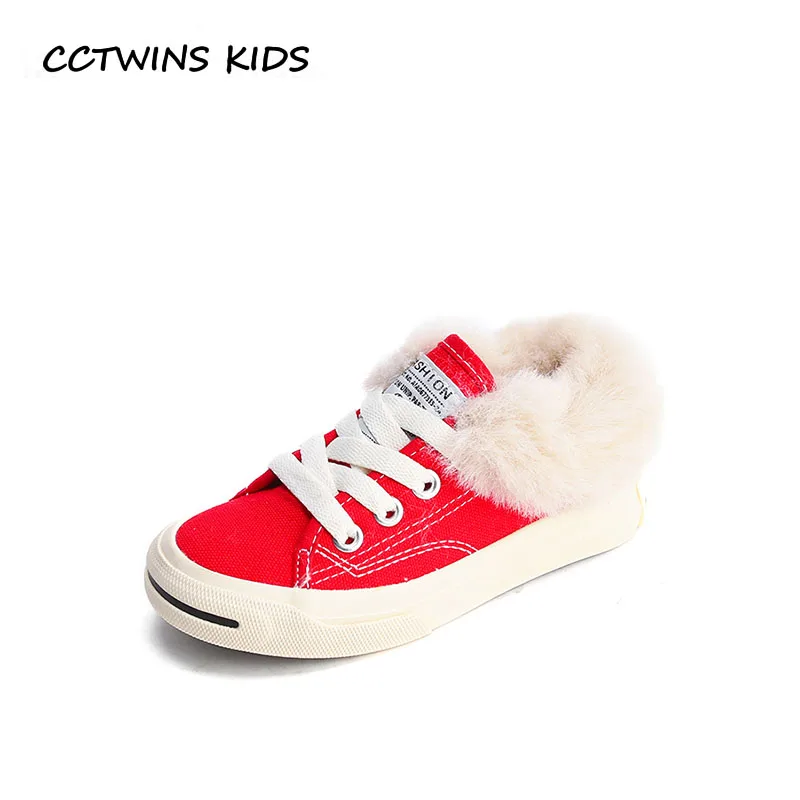 

CCTWINS KIDS 2018 Winter Baby Girl Fashion Canvas Trainer Boy Brand Sport Sneaker Children Casual Warm Trainer Toddler FC2392