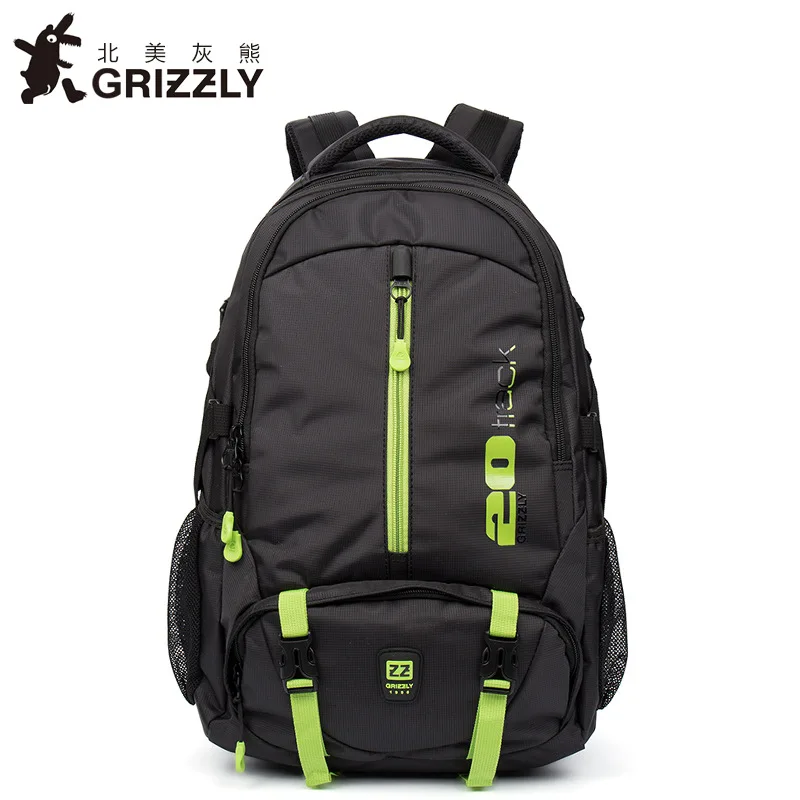 

GRIZZLY 2019 New Men 36-55L Backpack Multifunctional Backpack Female Special Waterproof Bag Stitching Pattern Printing Schoolbag