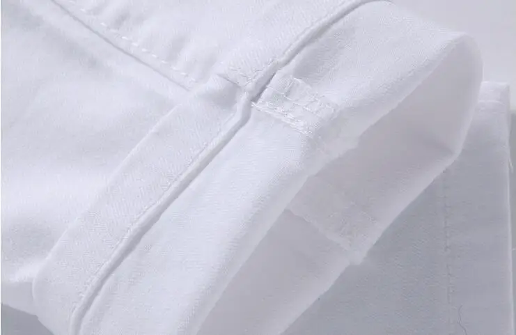 2017 New Stretch Skinny Men Solid Color Jeans Fashion Casual Black and White Pencil Jeans stretch jeans