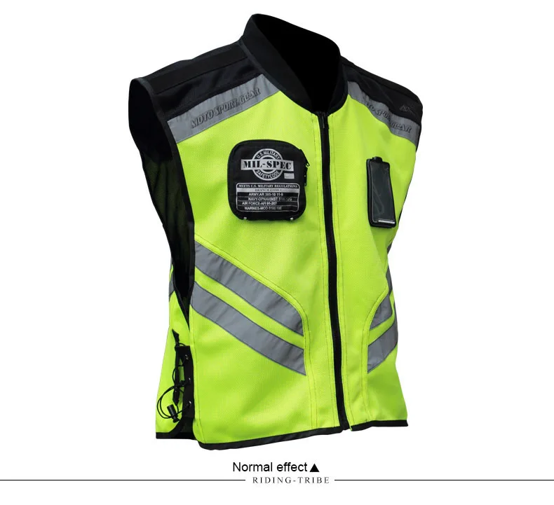 

Riding Tribe Sleeveless Motorcycle Vest Motorcycle Motocross Jacket Safety Motorcycle Reflective Jacket Sports Racing Moto Vest