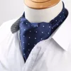 Hight Quantity Men's Vintage Necktie Formal Cravat Ascot Scrunch Self British Dot Gentleman Polyester Silk Neck Tie Luxury ► Photo 1/4