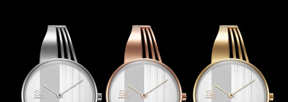 Shengke 2018 модные женские туфли наручные часы Повседневное Позолоченные Для женщин часы очарование дамы наручные часы браслет Кварцевые часы