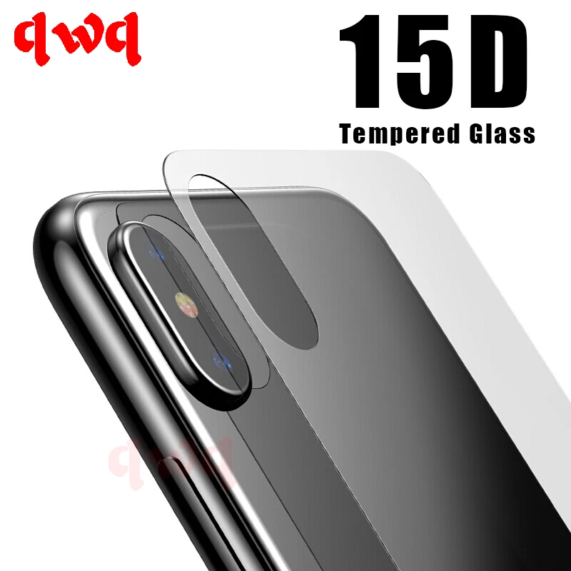 15D Front And Back Tempered Glass For iPhone 11 Pro X Xs Max Screen Protector Back Glass For iPhone Xs Max XR X Protective Film afbeelding