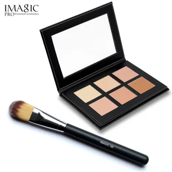 

IMAGIC 6 Colors Makeup Contour Palette Concealer Party Contour Palette With Make-up Brushes Maquiagem Face Cream Palette