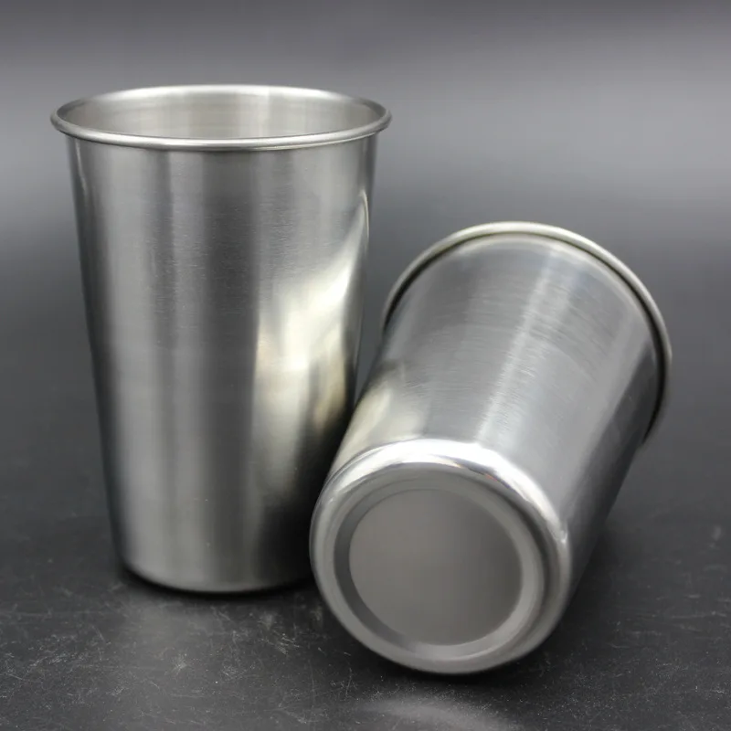 304 ml 500 Acero inoxidable Camping tazas al aire libre viaje Gadgets Metal beber tazas para agua cerveza vino cocina Bar Picnic Cocina