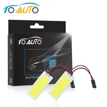 2 шт 6 Вт COB 36 светодиодный автомобиля Панель Readling свет T10 BA9S гирлянда адаптер W5w C5W T4W светодиодный автомобилей лампочки автомобильные лампочки лампа