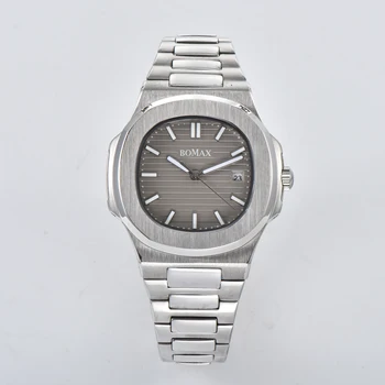 

Automatic movement men's watch stainless steel case steel bracelet Luminous Hands calendar Z2