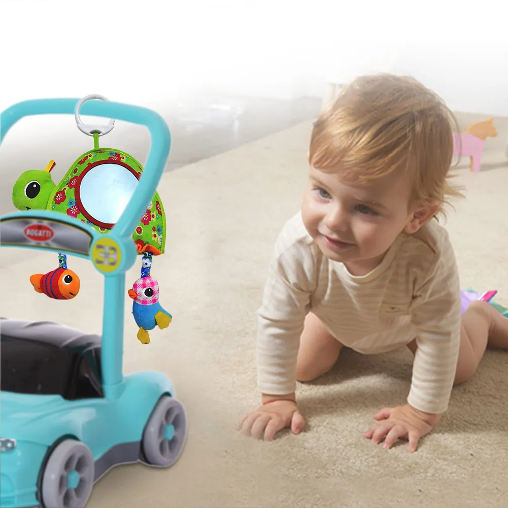 Детское зеркало с искажением плюшевая игрушка детский кулон коляска Сенсорное детское зеркало-игрушка познание