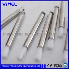 100 шт. зубная полировка Proph щетка с защелкой в форме палочки плоская профилактическая нейлоновая щетка полировка Нейлоновая Щетка для стоматолога