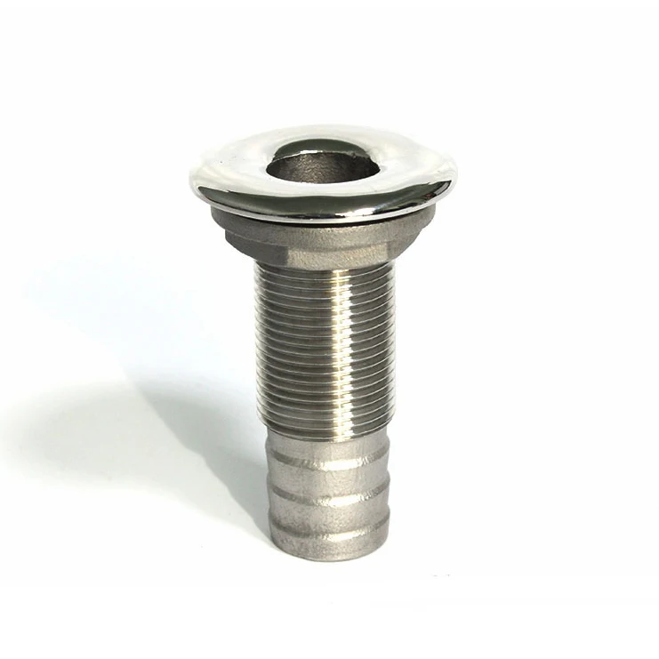 Boat Thru Hull Fitting-3//4/" Hose Barb Marine 316 Stainless Steel