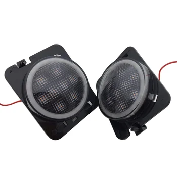 

Yellow Amber Light Fender Side Light Smoken Lens for Jeep Wrangler LED Front Turn Signal Light for Jeep Wrangler JK 2007-2016