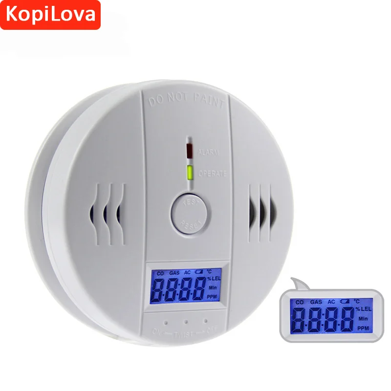 

10pcs Wireless CO Sensor Carbon Monoxide Detector Standalone Home Secrity System Digital Display Alarm Sensitive Fire Protection